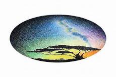 彩铅画渐变色星空